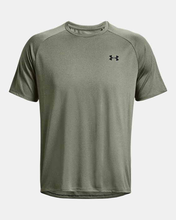Tee-shirt texturé à manches courtes UA Tech™ 2.0 pour homme, Green, pdpMainDesktop image number 4